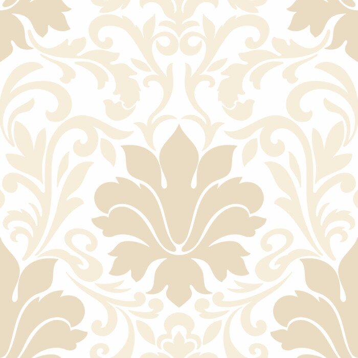 Tapete Vector Damast nahtlose Muster Element. Klassische Luxus altmodische Damast Ornament, royal victorian nahtlose Textur für Tapeten, Textil, Verpackung. Exquisite Blumen-Barock-Vorlage