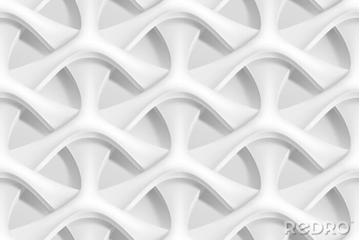Tapete Vector nahtlose abstrakte geometrische 3d Wellen Muster