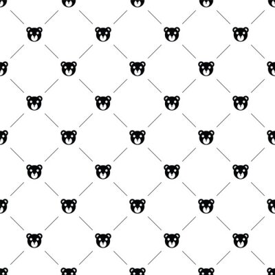 Tapete Vector nahtlose Muster, Bärenspielzeug