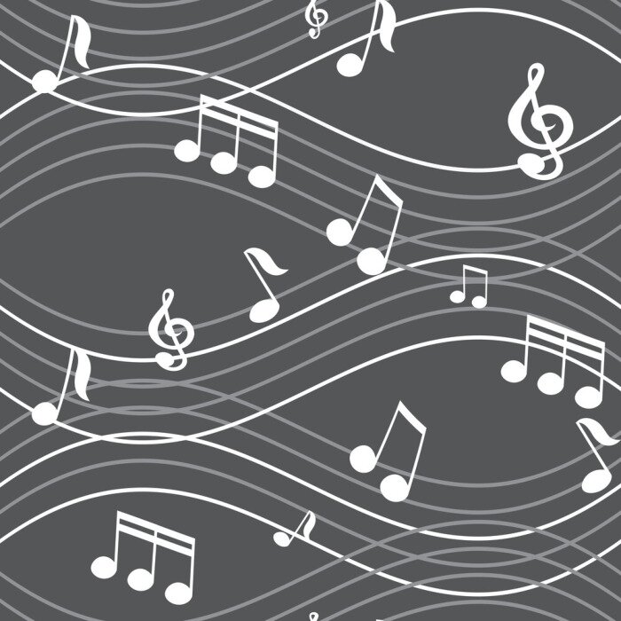 Tapete Vektor abstrakte nahtlose Hintergrund Musik-Noten