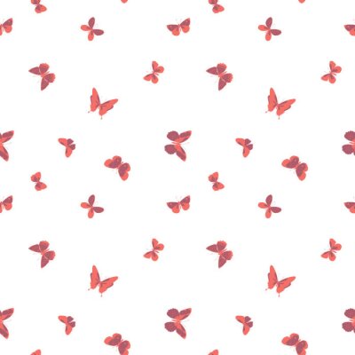 Tapete Vektor bunte fliegende Schmetterlinge nahtloser Musterhintergrund