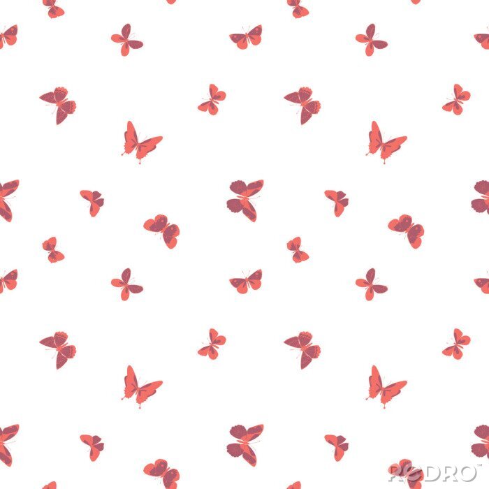Tapete Vektor bunte fliegende Schmetterlinge nahtloser Musterhintergrund