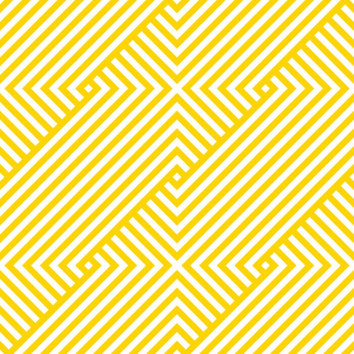 Tapete Vektor gelbes geometrisches Muster. Nahtloses geflochtenes Muster