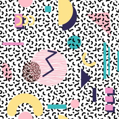 Tapete Verrückter Memphis-Stil