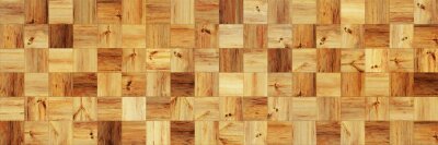 Tapete Verschiedenfarbiges Holz – quadratische Bretter