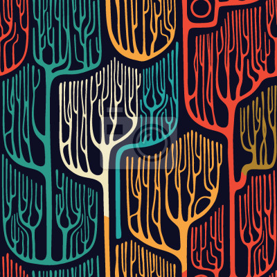 Tapete verwunschener Wald