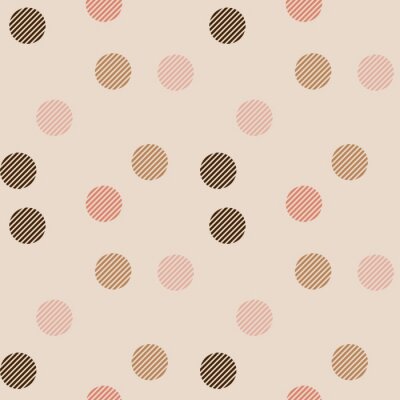 Tapete Vintage Retro-Tupfen