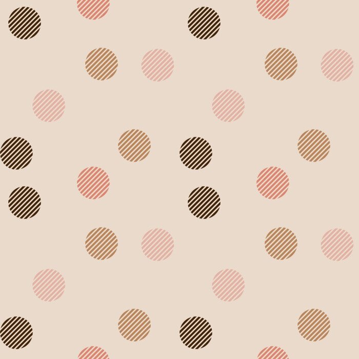 Tapete Vintage Retro-Tupfen