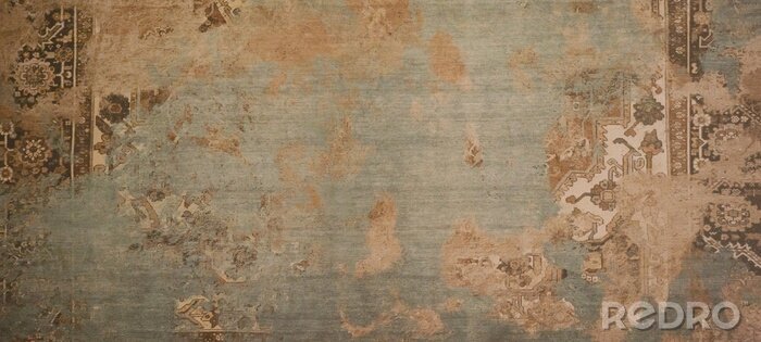 Tapete Vintage-Wand mit Ornamentmuster