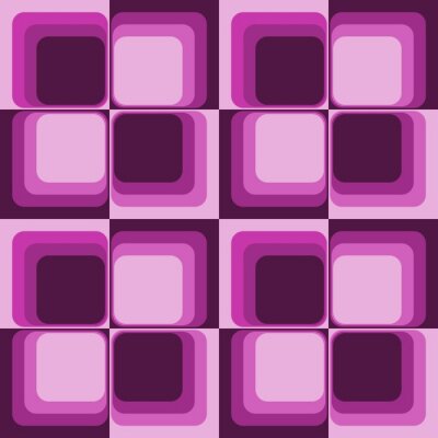 Tapete Violett-rosa Quadrate