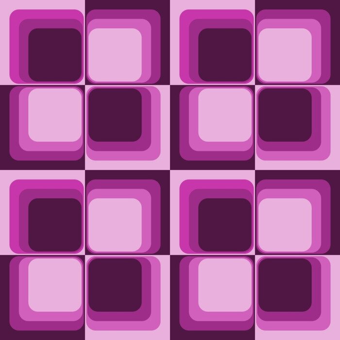 Tapete Violett-rosa Quadrate
