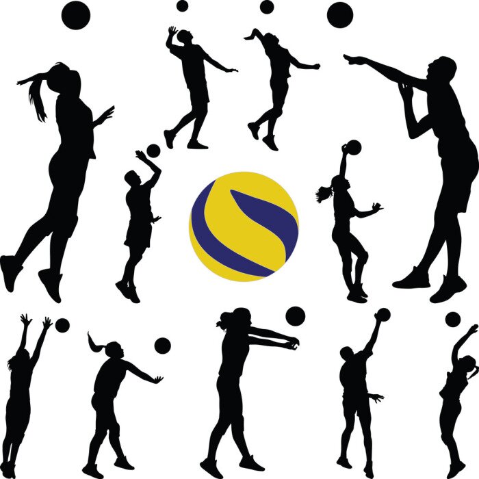 Tapete Volleyballspieler