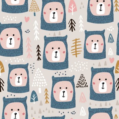 Tapete Waldbären