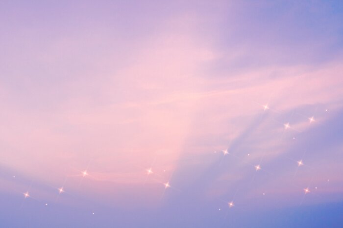 Tapete Warmes Purpur des Himmels