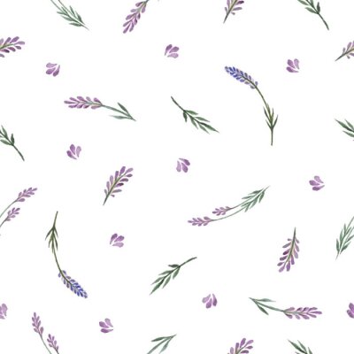 Tapete Watercolor floral pattern