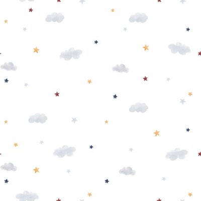 Tapete Watercolor sky pattern