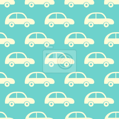 Tapete Weinlese Spielzeugautos