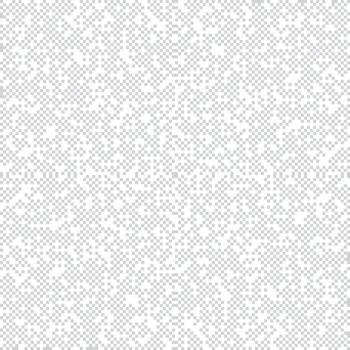 Tapete Weiß-graues Muster mit Pixelpunkten