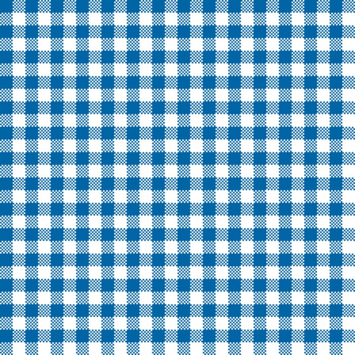 Tapete Weiß-himmelblaues Gittermuster