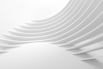 Weiße architektonische Abstraktion