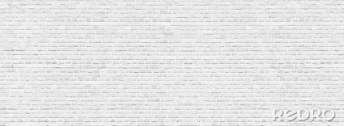 Tapete Weiße Backsteinwand