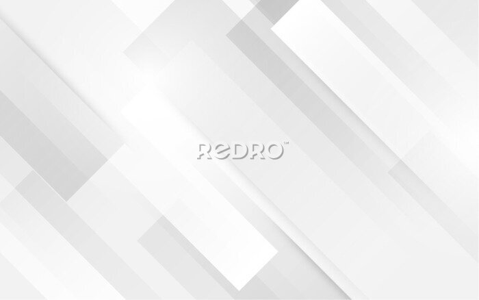 Tapete Weiße futuristische Formen