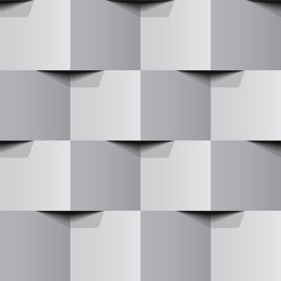 Tapete Weiße geometrische Textur 3D