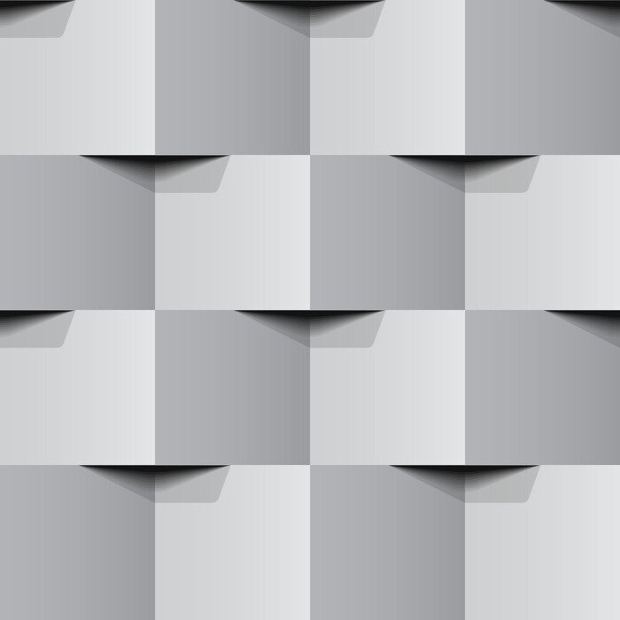 Tapete Weiße geometrische Textur 3D