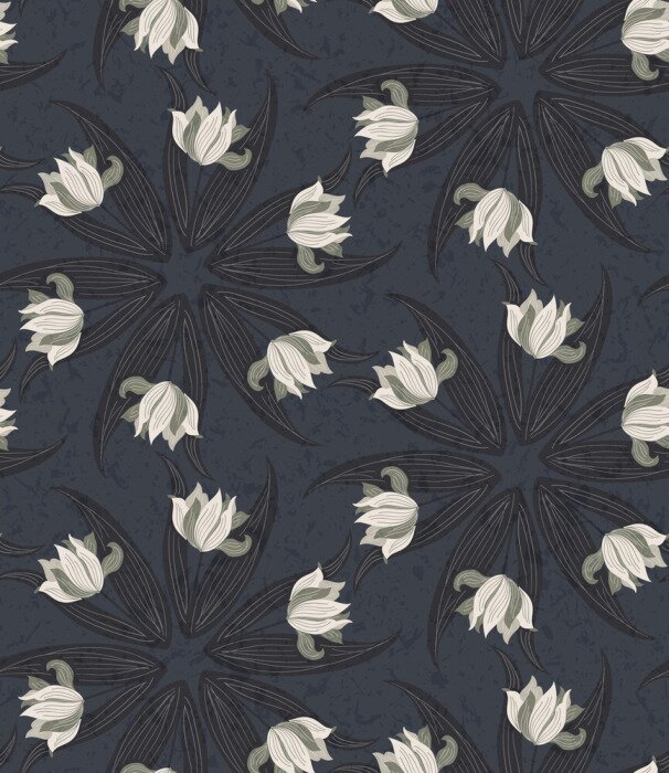 Tapete Weiße Lilien