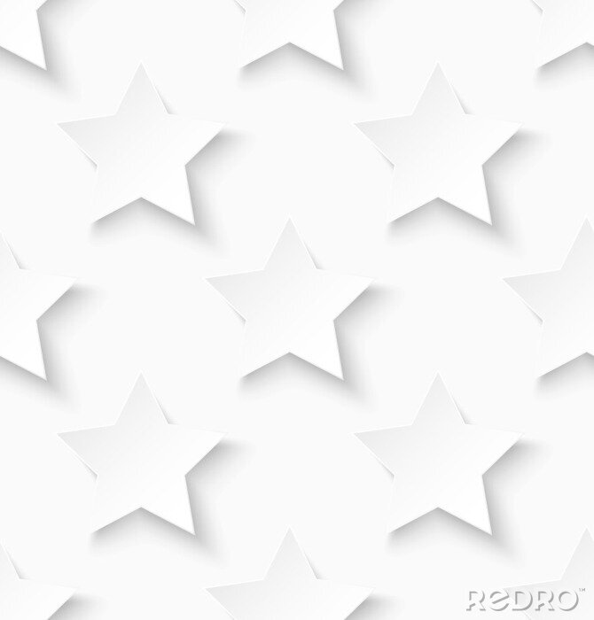 Tapete Weiße Papier nahtlose Stern Muster Hintergrund