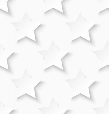 Tapete Weiße Papier nahtlose Stern Muster Hintergrund