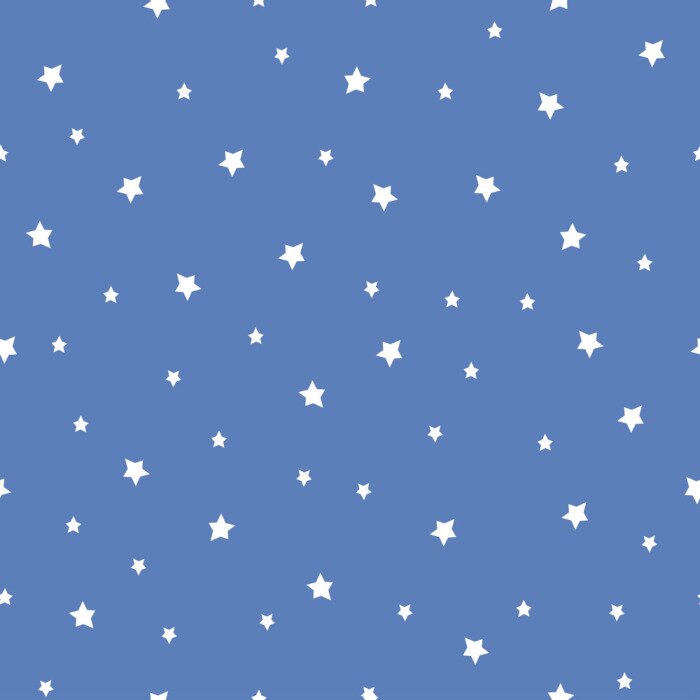 Tapete Weiße Sterne auf blauem Hintergrund Grafik