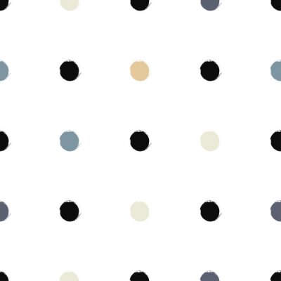 Tapete Weißes Muster mit angeordneten Punkten