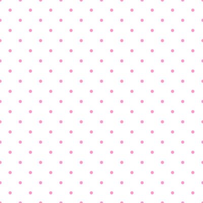 Tapete Weißes Muster mit kleinen rosa Tupfen