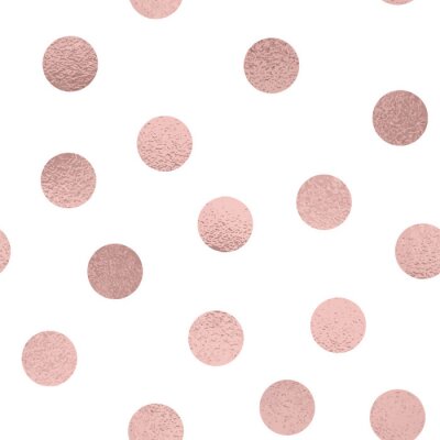 Tapete Weißes Muster mit rosa Farbverlaufspunkten