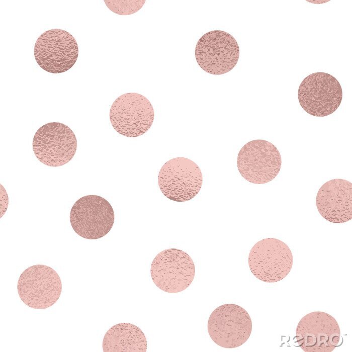 Tapete Weißes Muster mit rosa Farbverlaufspunkten