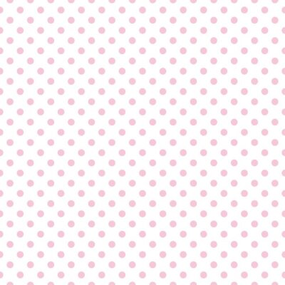 Tapete Weißes Muster mit rosa Punkten
