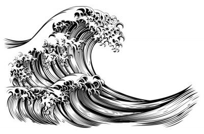 Welle im östlichen Styling