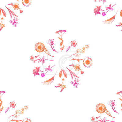 Tapete Wildblumensträuße