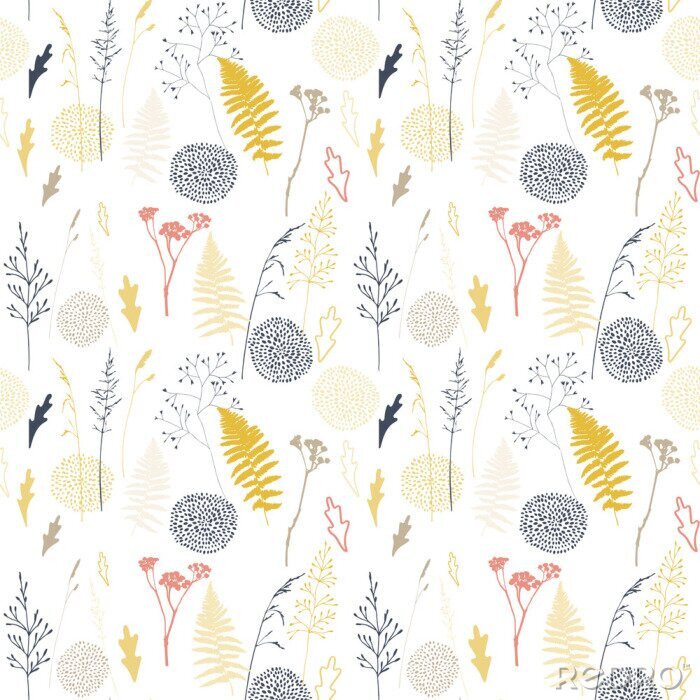 Tapete Wilde Feldpflanzen