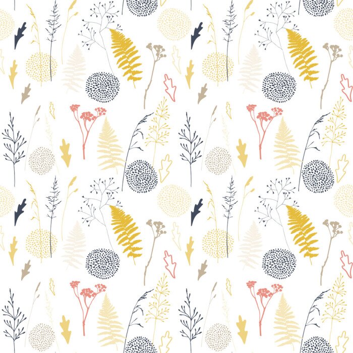 Tapete Wilde Feldpflanzen