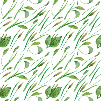 Tapete Wilde grüne Blätter im Wind