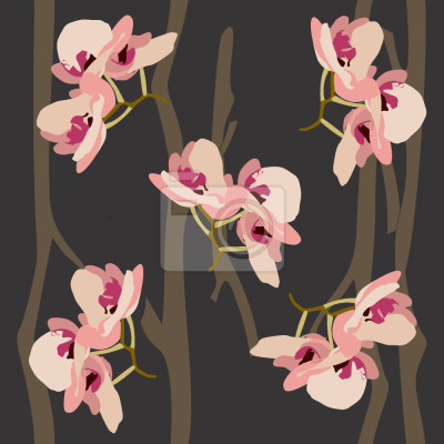 Tapete Wilde Orchideen