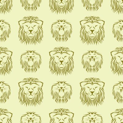 Tapete Wildkatzen minimalistisches Muster