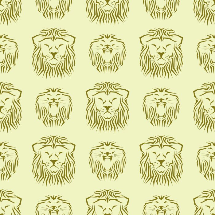 Tapete Wildkatzen minimalistisches Muster