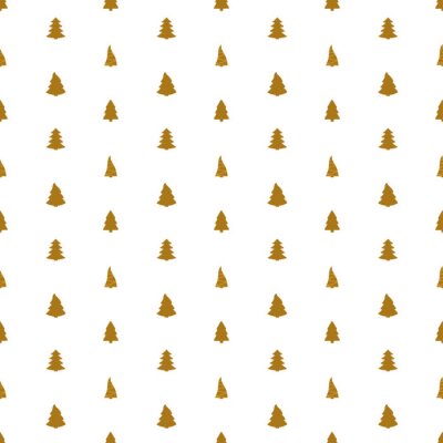 Tapete Winzige Fichten