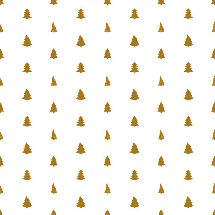 Tapete Winzige Fichten