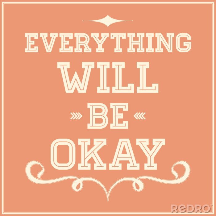 Tapete Worte des Trostes Typografie