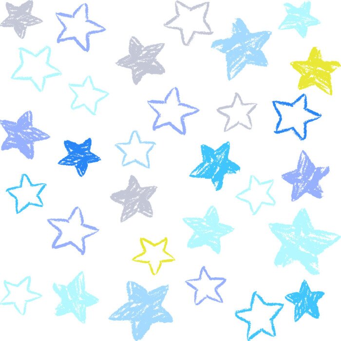 Tapete 星 シ ー ム レ ス パ タ タ ン 手 手 描 き 風