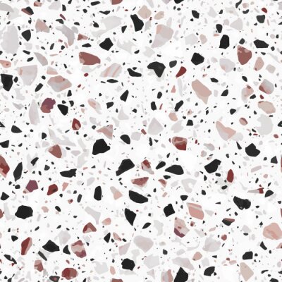 Tapete Winzige Kieselsteine ​​​​mit Terrazzo-Textur